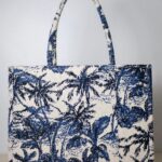 BLUE PALM TOTE
