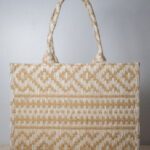 BEIGE AZTEC TOTE