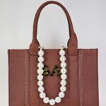 BROWN PEARL TOTE